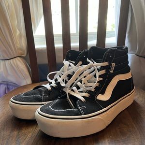 Platform Hightop Vans; sk8 Hi